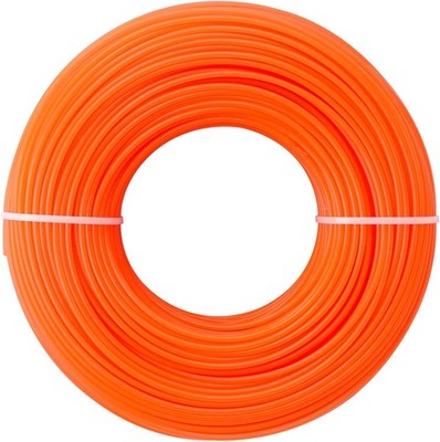 100m Trimmer Line für Rasentrimmer, Nylonfaden Ø 2,4 mm, orange, Gartenarbeit