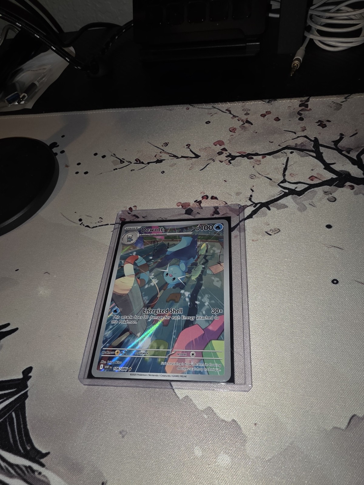 Dewott - 106/086 - Illustration Rare - White Flare - Pokemon Card - NM/M