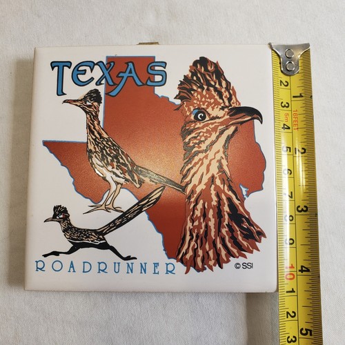 Lanka Walltiles Texas Roadrunner Ceramic Decorative Wall Tile Orange Blue 4.25" - 第 4/5 張圖片
