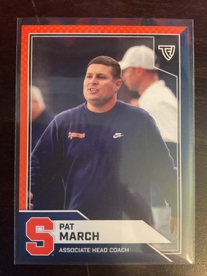 Pat March TFL Syracuse Orangemen Lacrosse 1st Edition Coach Card #47