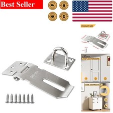 3 Inch Heavy Duty Stainless Steel Hasp Latch - Ultimate Secure Lock Solution