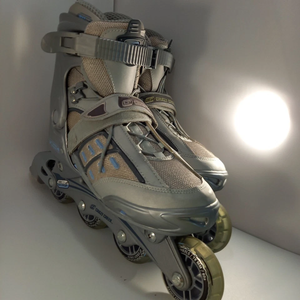 Crazy Creek Inline 125 Damen Rollerblade Inline Skates grau & blau Gr. S sehr guter Zustand - Bild 3 von 4