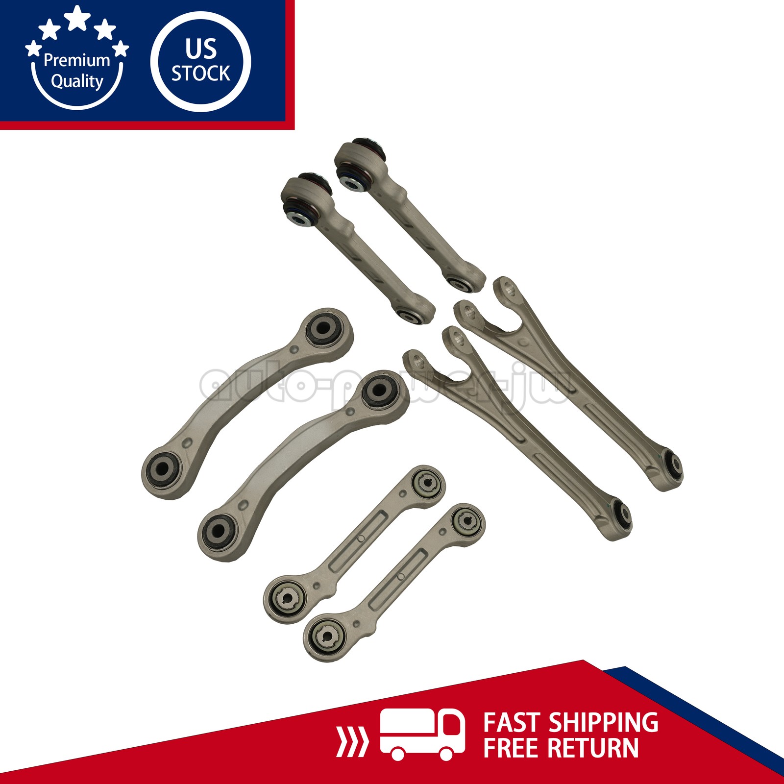 NEW 8PCS Rear Suspension Control Arm Kit Fit 2017+ Maserati Levante US