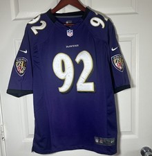 Authentic Nike Elite Baltimore Ravens Haloti Ngata 92 Jersey L Purple Stitched