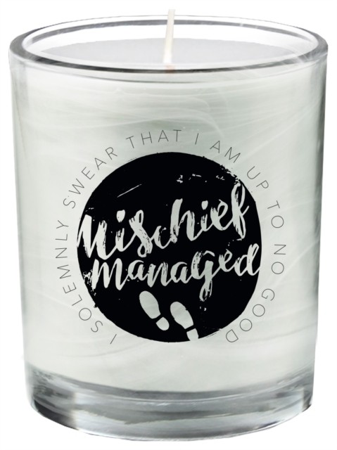 Harry Potter: Mischief Managed Glass Votive Candle by Insight Editions