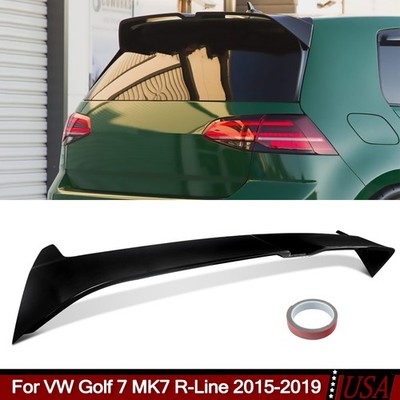 For VW Golf 7 MK7 MK7.5 R-Line 2015-2019 Glossy Black Rear Window Spoiler Wing