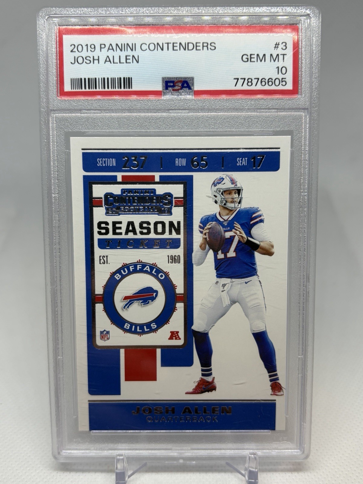 Josh Allen Panini Contenders #3 Base
