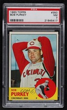 1963 Topps Bob Purkey #350 PSA 7 2d2
