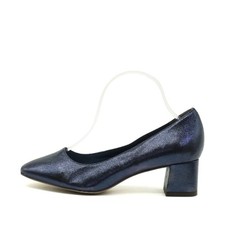 Tamaris Damen Touch it Abendschuhe Blau Echtleder Komfort-Fußbett Pumps EU 39