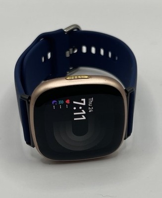 Fitbit Versa 4 Fitness Smartwatch - Rose Gold - Band Included - TESTED