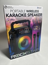 Karaoke Machine for Adults Portable Bluetooth Karaoke Speaker w 2 Wireless Mics