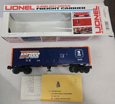Lionel 6-9229 Express Mail Operating Box Car USPS U.S. Mail O/O27. See Ad. (13L)