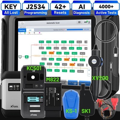 XTOOL X100MAX2 KS-1 SK1 M822 IMMO Key Programmer Diagnostic Scanner All Lost Set