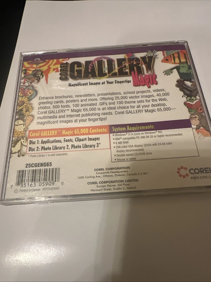 Corel Gallery Magic - 65,000 Clipart Images on 2 CDs - Image 2 of 4
