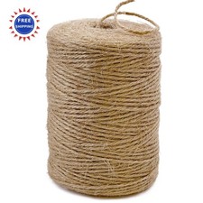 Natural Jute Twine 600 Feet Long 2mm String for Crafts Gardening Crochet Decor