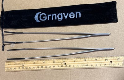 Set of 2 Long tweezers Grngven NEW