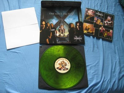 IRON MAIDEN - 1LP - GREEN/CLEAR VINYL -FOLD OUT COVER + BOOK + POSTER