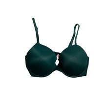 Victoria's Secret PINK Wear Everywhere Push-Up Bra 36D Hunter Green Hot Pink