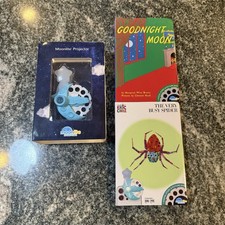 Moonlite Storybook Projector Lot with 2 Story Reels W/ Cases.