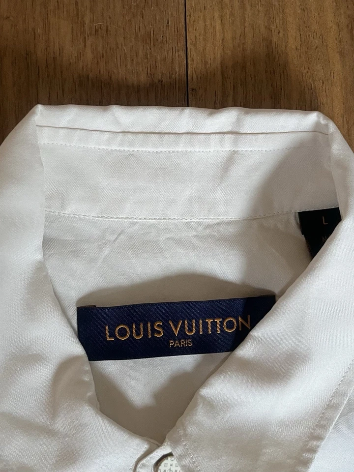 AUTÉNTICA CAMISA DE VESTIR LOUIS VUITTON abotonada (hombre L) (VER DESCRIPCIÓN) Foto 3 de 4