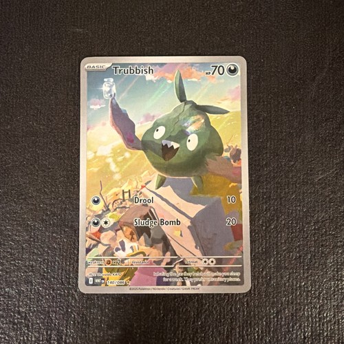 Pokemon TCG Trubbish 140/086 Sv: White Flare Illustration Rare Full Art Holo