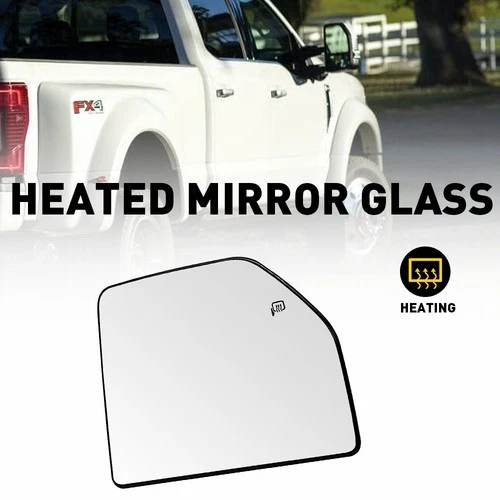Mirror Glass Upper Passenger Side Heated Right Assembly For 2015-2020 FORD F150