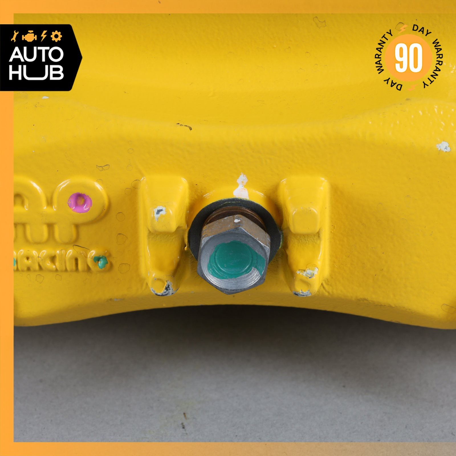 12-21 McLaren 570S Rear Brake Calipers Left & Right Side Set Yellow OEM