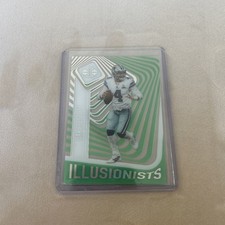 2021 Panini Illusions Illusionists Emerald #ILL-8 Dak Prescott Dallas Cowboys