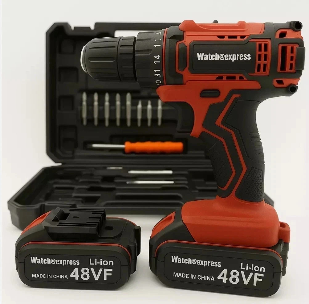Trapano Avvitatore Professionale 2 Batterie 48V Litio + Valigia Accessori 2026 foto 3
