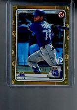 2020 Bowman Draft #BD-182 Kyle Isbel Gold #/50