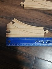 Vintage 2 pcs. Thomas  Friends Wooden Train curved switching track 5 3/4"