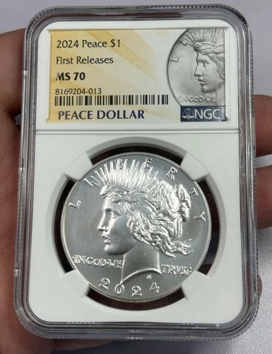 2024 P uncirculated Peace silver dollar NGC MS70 first releases