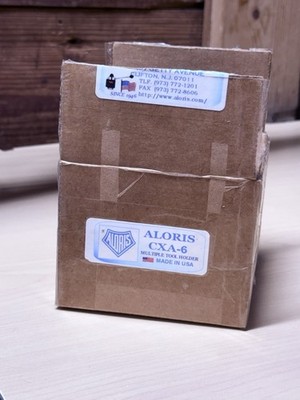 Aloris CXA6 CXA-6 quick change 3/8-5/8'' cap dual tool holder