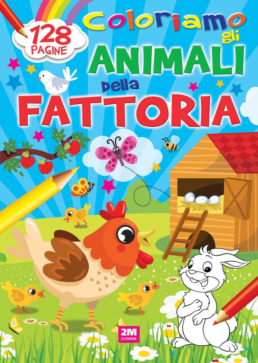 Libri Coloriamo Gli Animali Della Fattoria. Ediz. A Colori - Immagine 3