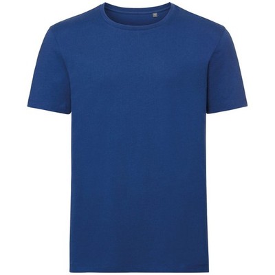 Russell Pure Organic T-Shirt Herren Modern Heavy T-Shirt Basic Kurzarm Freizeit 