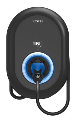 VESTEL EVC04-AC11A-T2P7 HOME PLUS 7 m Wallbox Ladestation für Elektrofahrzeuge,