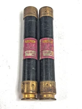 BUSSMAN FUSETRON FRS-R-15 TIME DELAY FUSE CLASS RK5, 15 AMP, 600 VAC, LOT OF 2