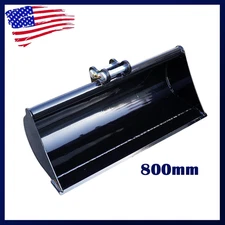 800mm Plain Bucket Attachment With Pins Fit For Mini Excavators In USA In Stock