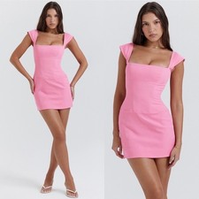 HOUSE OF CB 'Leonida' French Pink Corset Mini Dress NWOT size XS