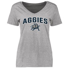 Women's Ash Utah State Aggies Proud Mascot T-Shirt