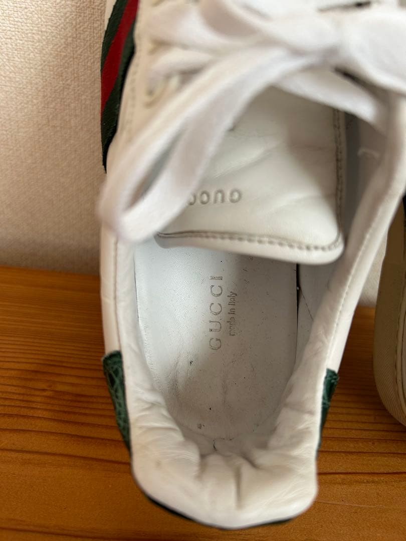 Auth Gucci Leather Sherry Line White Low cut Sneakers EU36.5 US6.5 UK3.5 Women thumbnail 20