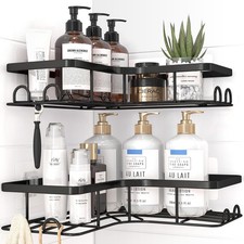 Corner Shower Caddy - 2 Pack, Adhesive Shower Organizers, Rustproof Stainless