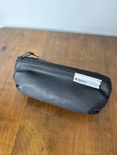 Delta Airlines Upcycled Toiletry Dopp Kit Functional Black Zipper Travel Pouch