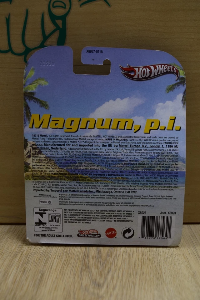 Hot Wheels Retro Entertainment Magnum P.I. SET Ferrari 308 GTS QV Hopper Sunagon - Image 3 of 4