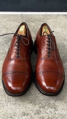 Allen Edmonds Byron Shoes Men Size 13 D Brown Cap Toe Leather Oxford Made USA