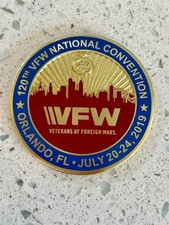 120th VFW National Convention Orlando, Florida  2019  Large Challenge Coin