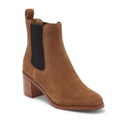 Steve Madden Women's Rhiannon Chelsea Boot Cognac Suede Size 8M