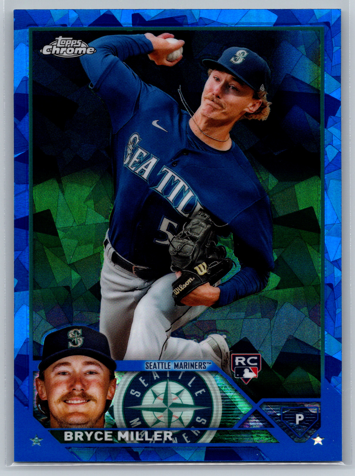 Bryce Miller 2023 Topps Chrome Update Series Sapphire Edition Rookie USCS178