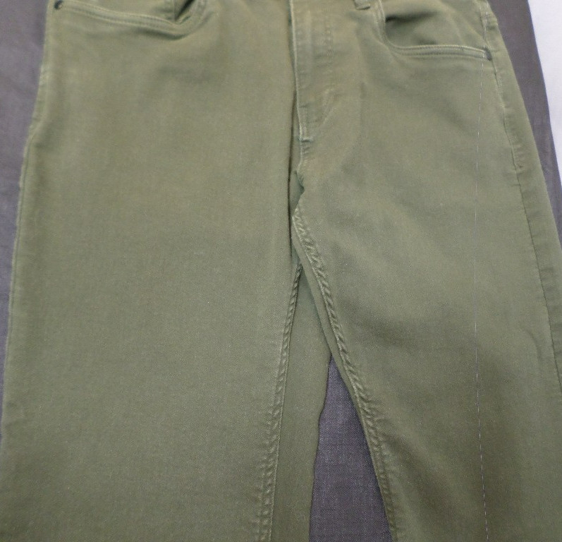 EUC DESIGNER JACHS NEW YORK CAUSAL WORK DRESS GREEN JEANS PANTS SIZE 34/30 image 3