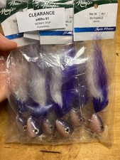 Rainy's Flies Giant Trevally Poppers 1/0 Viola/Bianco - NUOVO!